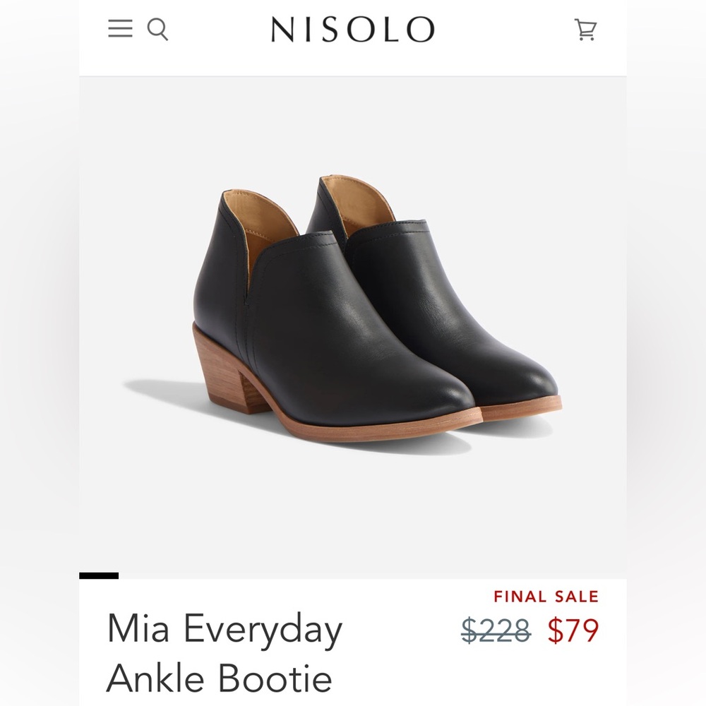 Nisolo Mia Everyday Ankle Bootie